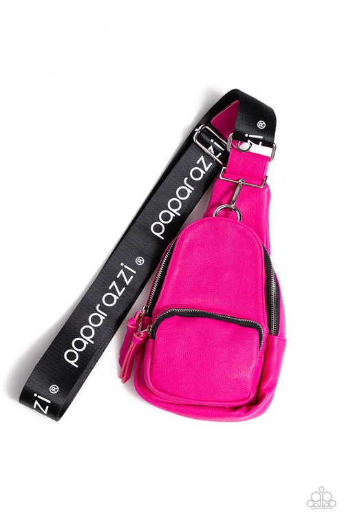 Pink Crossbody Bag - Paparazzi Product Image