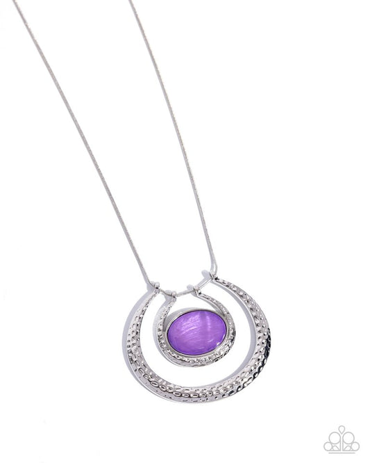 If the HORSESHOE Fits - Purple - Paparazzi Necklace Image
