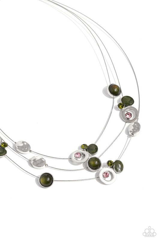 Affectionate Array - Green - Paparazzi Necklace Image