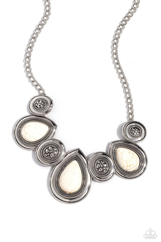 Rustic Remix - White - Paparazzi Necklace Image