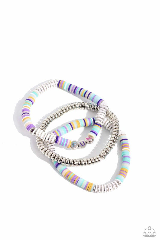 Just for Fun - White - Paparazzi Bracelet Image