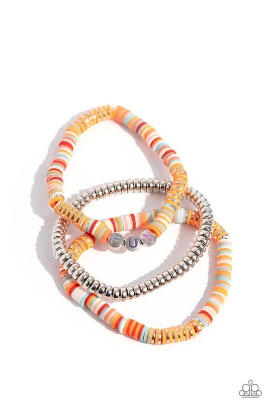 Just for Fun - Orange - Paparazzi Bracelet Image