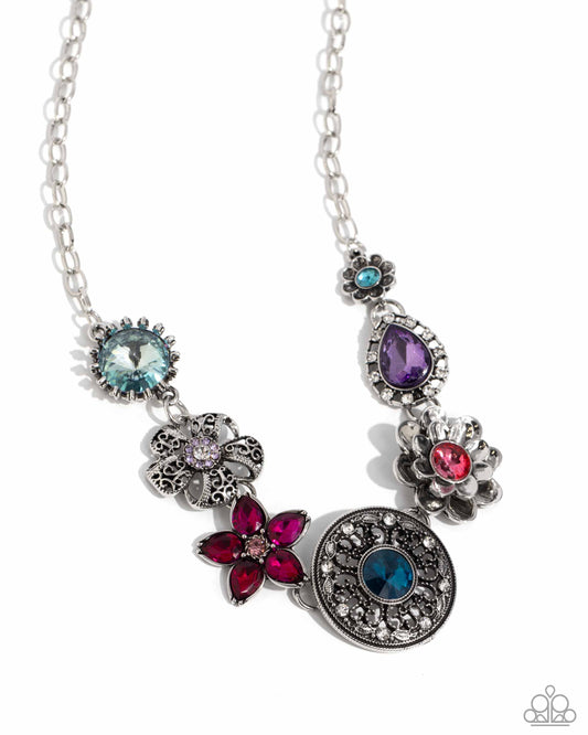 Collar Paparazzi ~ Giddy Garden - Multicolor