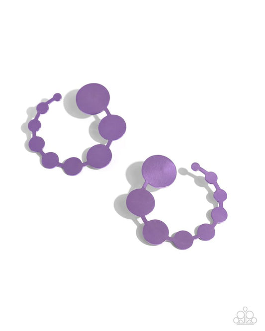 Have It Both PHASE - Purple - Paparazzi Earring Image