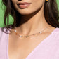 Narrow Novelty - White - Paparazzi Necklace Image