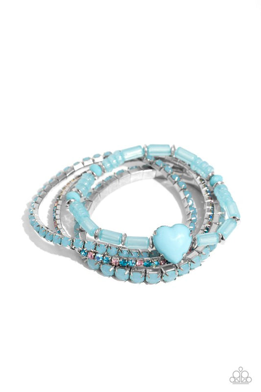 True Loves Theme - Blue - Paparazzi Bracelet Image