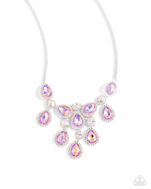 Dripping in Dazzle - Orange - Paparazzi Necklace Image