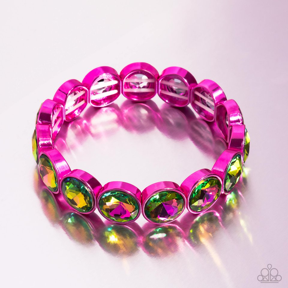 Radiant on Repeat - Pink - Paparazzi Bracelet Image