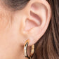 A-Lister Attention - Gold - Paparazzi Earring Image
