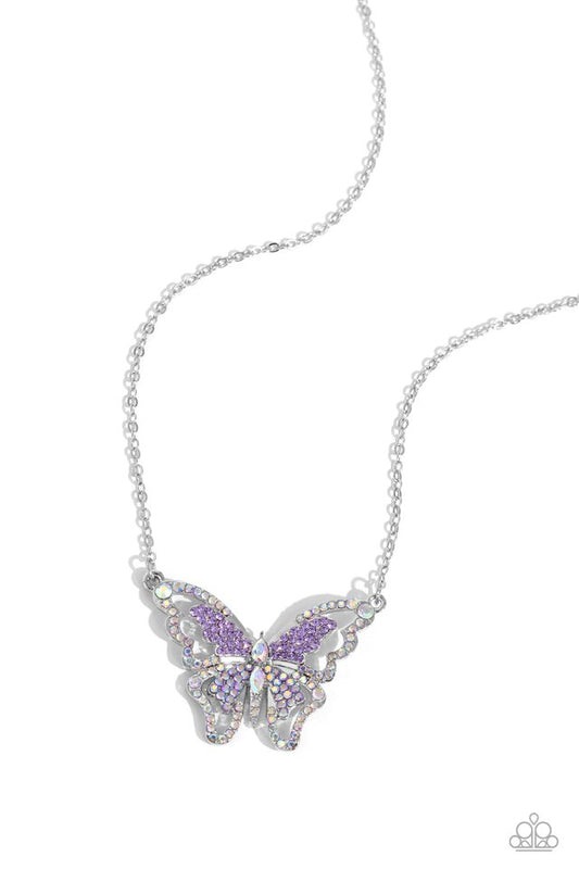 Weekend WINGS - Purple - Paparazzi Necklace Image