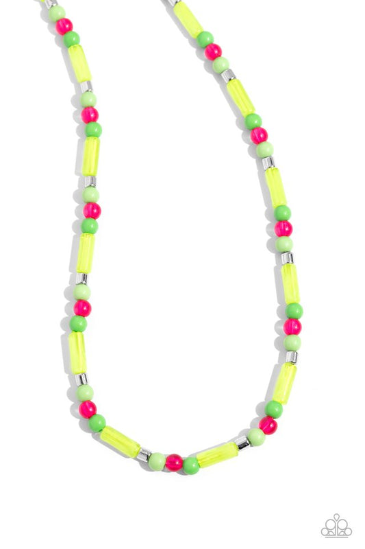 Beaded Beginner - Green - Paparazzi Necklace Image