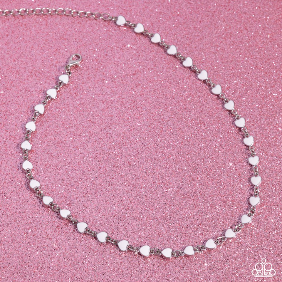 Dancing Dalliance - White - Paparazzi Necklace Image