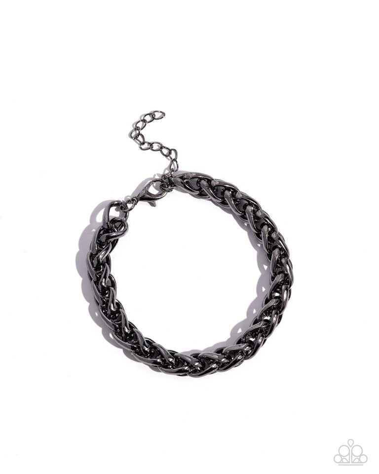 Effortlessly Edgy - Black - Paparazzi Bracelet Image
