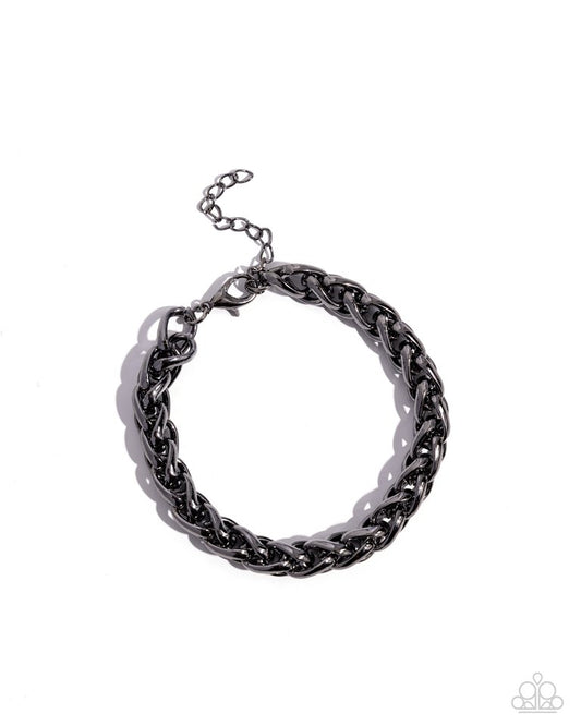 Effortlessly Edgy - Black - Paparazzi Bracelet Image