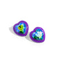 Heartfelt Haute - Purple - Paparazzi Earring Image