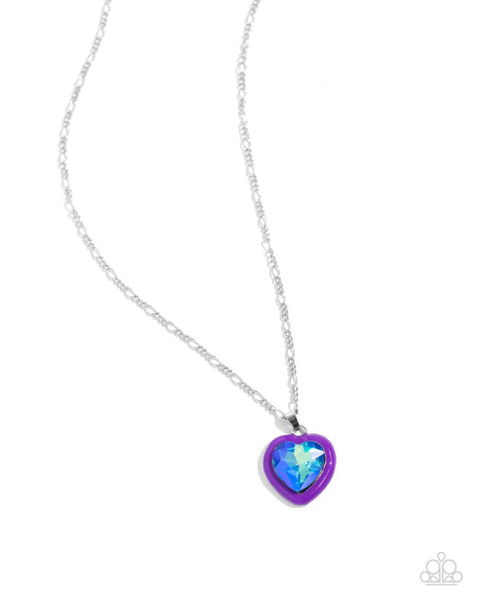Heartfelt Hope - Purple - Paparazzi Necklace Image