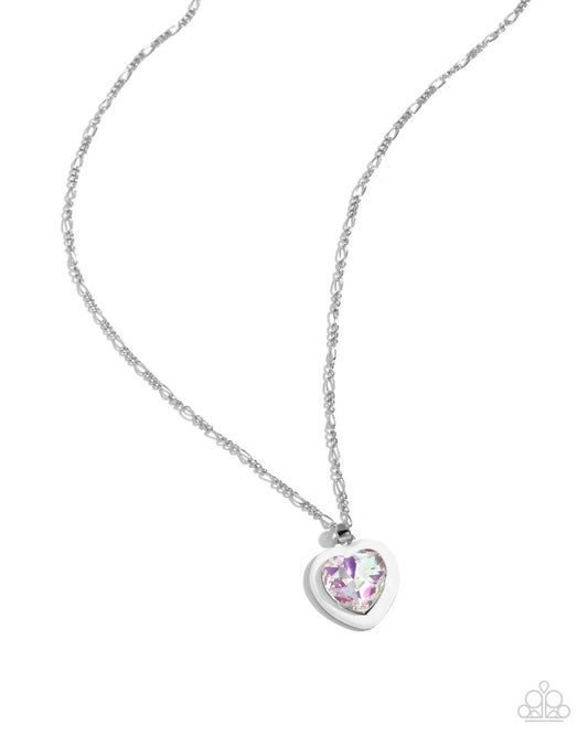 Heartfelt Hope - White - Paparazzi Necklace Image