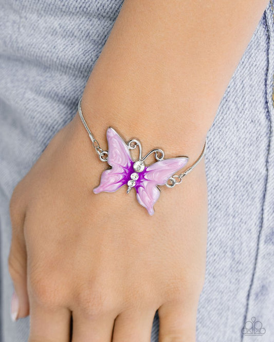 Aerial Adornment - Purple - Paparazzi Bracelet Image