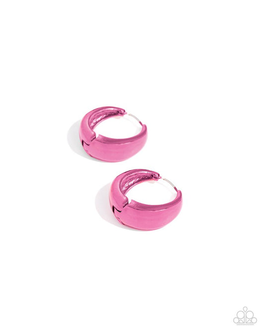Colorful Curiosity - Pink - Paparazzi Earring Image