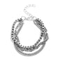 Chain Cabaret - Silver - Paparazzi Bracelet Image