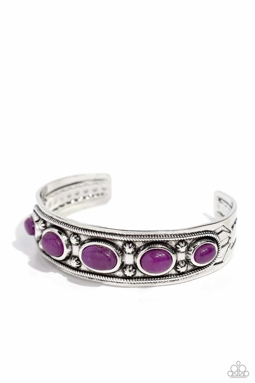 Stony Surprise - Purple - Paparazzi Bracelet Image