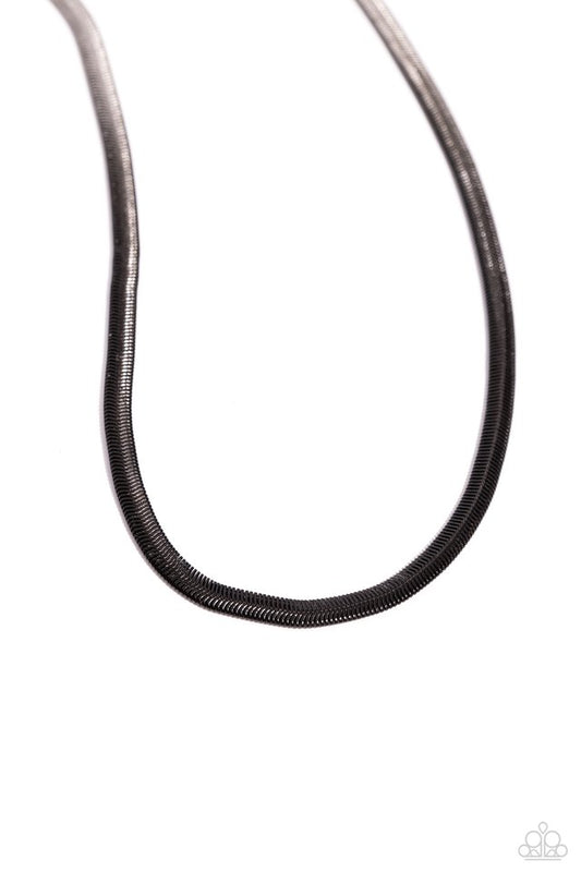 Spray Paint Sass - Black - Paparazzi Necklace Image
