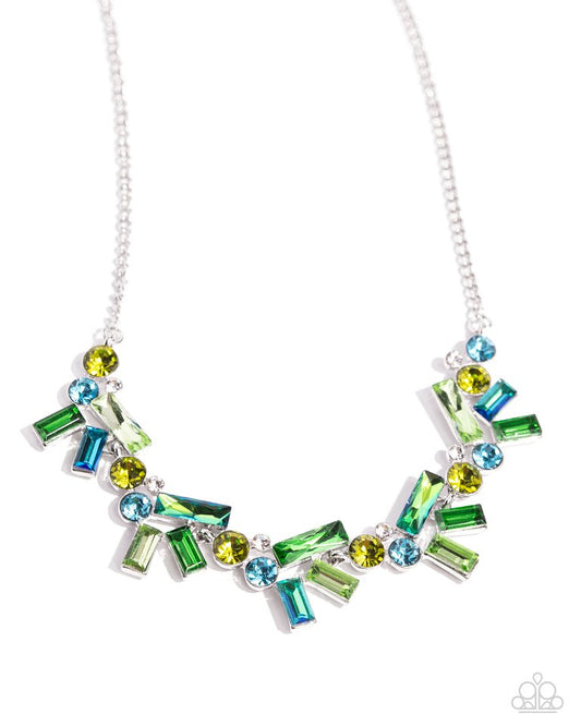 Serene Statement - Green - Paparazzi Necklace Image