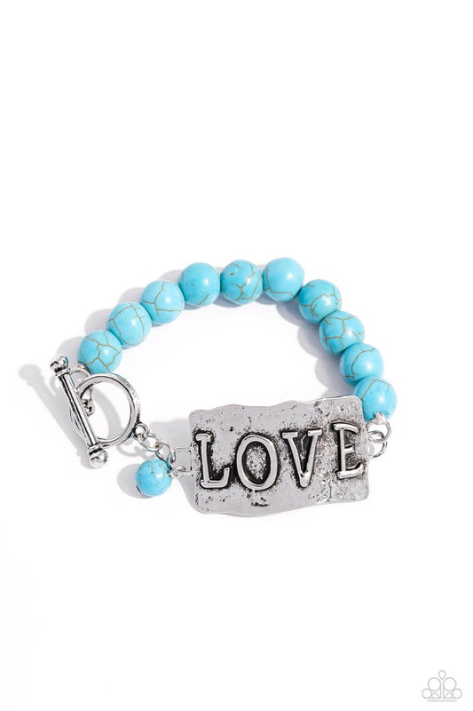 Lovely Stones - Blue - Paparazzi Bracelet Image