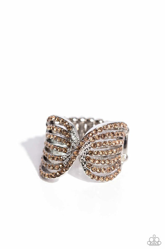 Pinched Promise - Brown - Paparazzi Ring Image