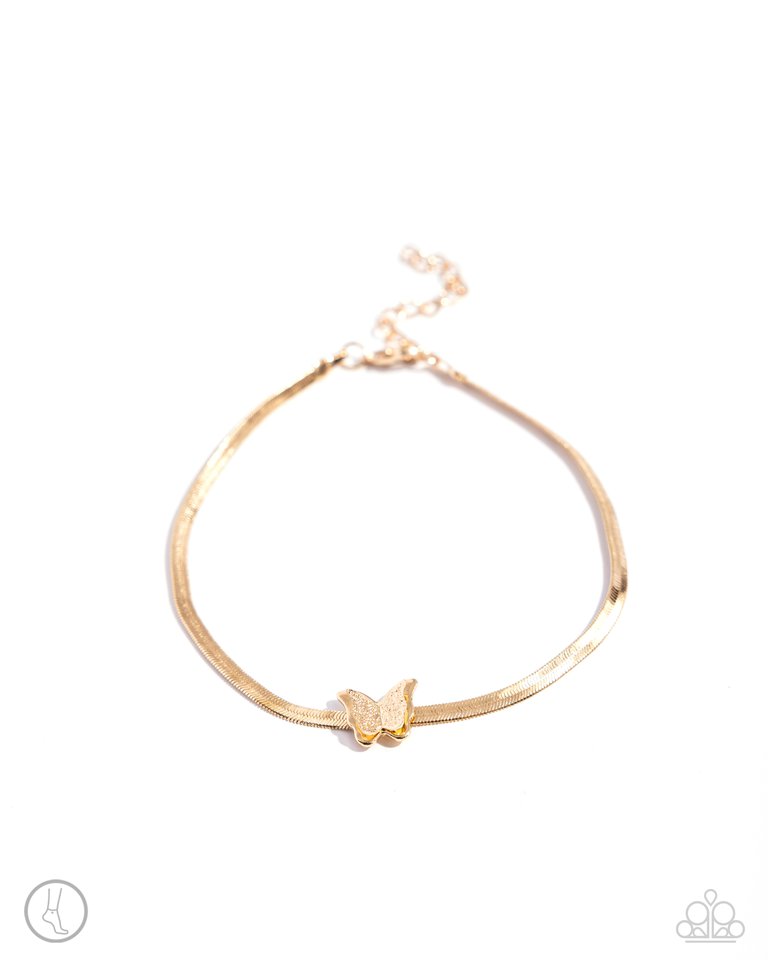 A FLIGHT-ing Chance - Gold - Paparazzi Bracelet Image