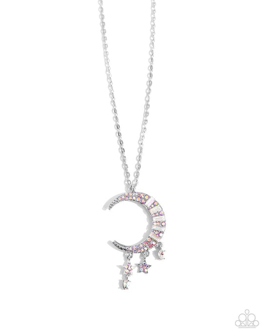 Lunar Landmark - Pink - Paparazzi Necklace Image
