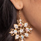 Fancy-Free Florals - Gold - Paparazzi Earring Image