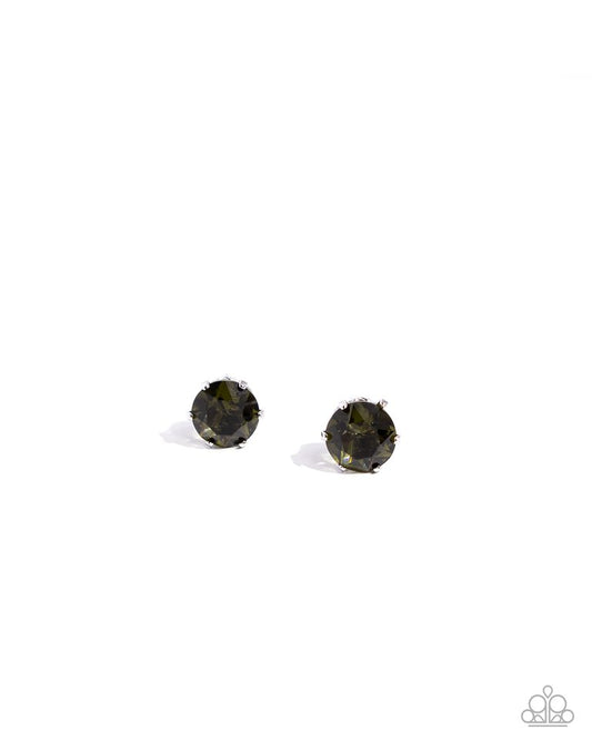 Breathtaking Birthstone - Green - Paparazzi Earring Image