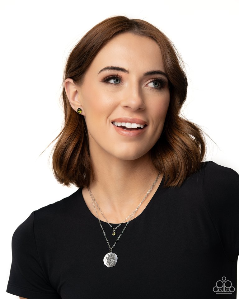 Breathtaking Birthstone - Green - Paparazzi Earring Image