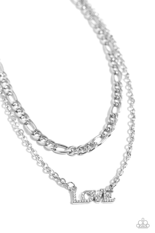 Lovely Layers - White - Paparazzi Necklace Image
