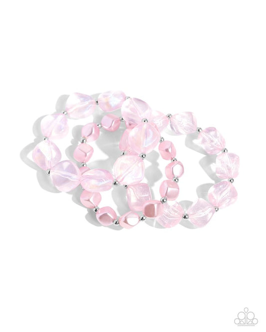 Glittery Gala - Pink - Paparazzi Bracelet Image