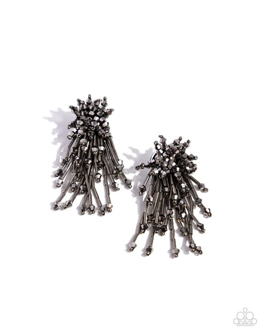 Congratulatory Charm - Silver - Paparazzi Earring Image