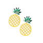 Pineapple Passion - Yellow - Paparazzi Earring Image