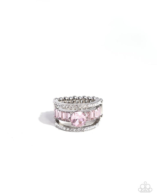 Dramatic Decadence - Pink - Paparazzi Ring Image