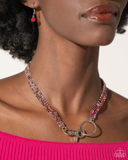 Chic Connection - Red - Paparazzi Necklace Image