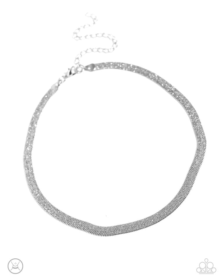 Simply Scintillating - Silver - Paparazzi Necklace Image