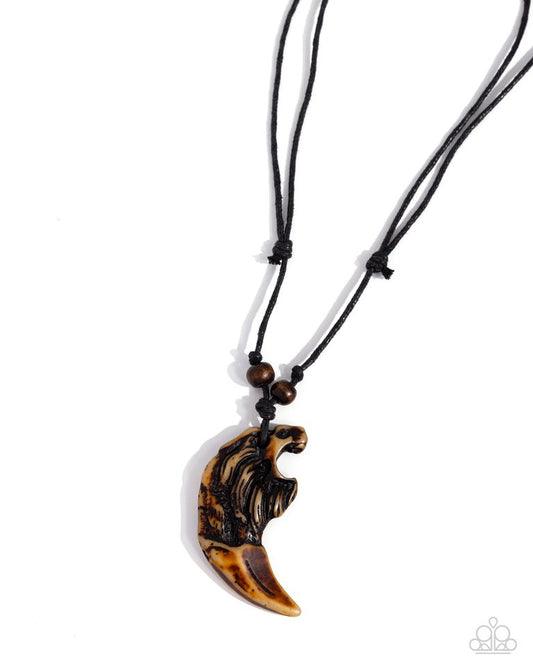 Lion Legend - Black - Paparazzi Necklace Image