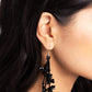 Petaled Precipitation - Black - Paparazzi Earring Image