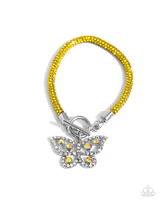 Aerial Appeal - Yellow - Paparazzi Bracelet Image