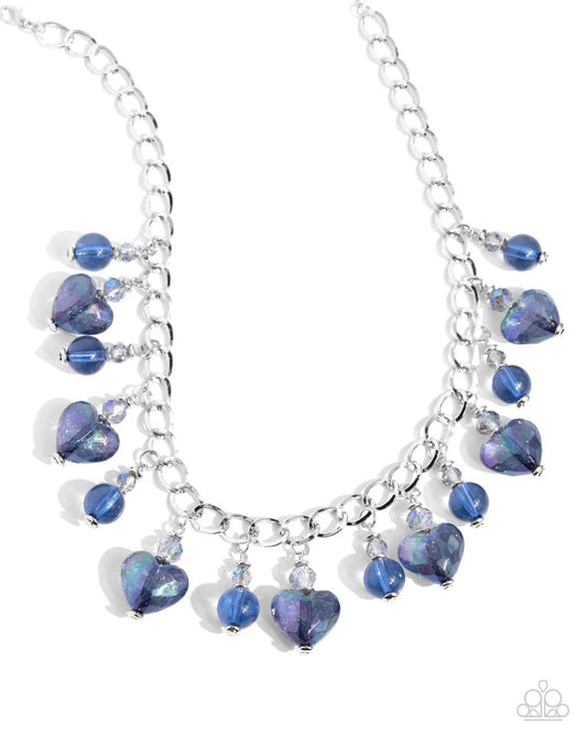 The Best HEART - Blue - Paparazzi Necklace Image