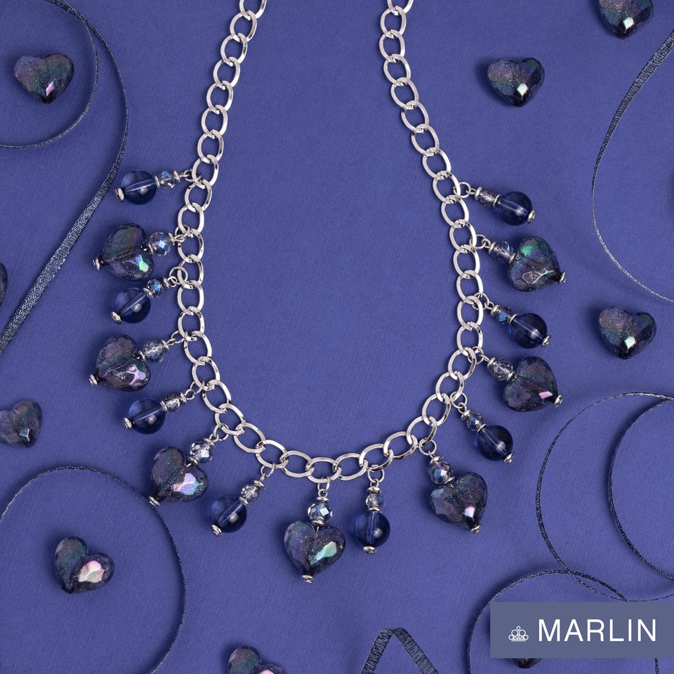 The Best HEART - Blue - Paparazzi Necklace Image