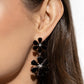 A Blast of Blossoms - Black - Paparazzi Earring Image