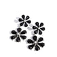 A Blast of Blossoms - Black - Paparazzi Earring Image