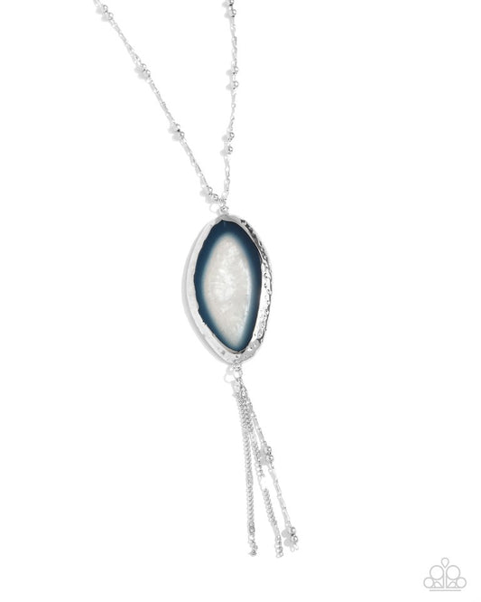 Geode Gamble - Blue - Paparazzi Necklace Image