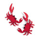 Crab Couture - Red - Paparazzi Earring Image